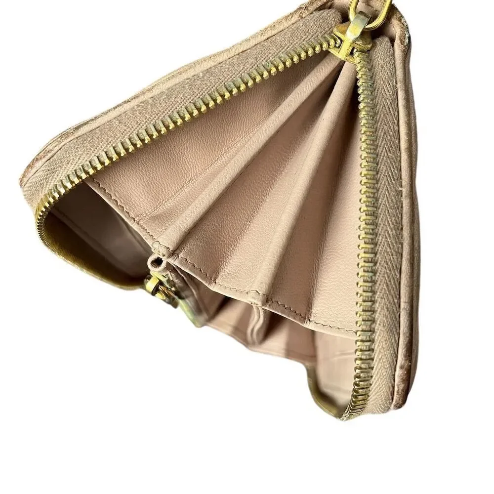 Miu Miu Women's Light Pink Zip-Around Wallet - Picture 9 of 11